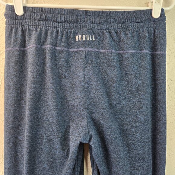 NoBull Jogger Pants Small Navy Blue Stretchy Athletic Workout Pull On Drawstring - Picture 7 of 9